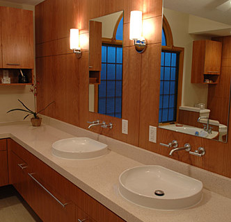 1990s Suburban Bathroom Remodel Creates a Spa-Like Retreat