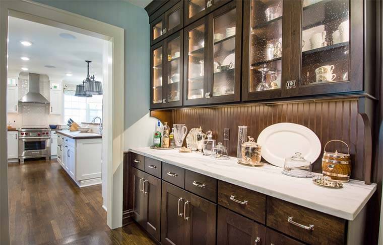Butlers pantry and kitchen remodel by Silent Rivers