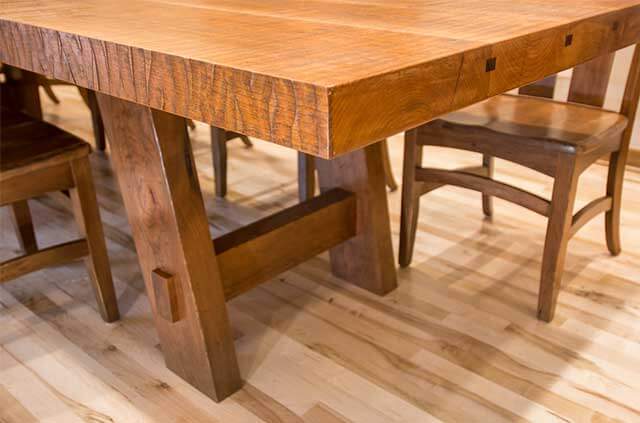 Carved Cherry Wood Dining Table: Fine Art Quality Custom Tables