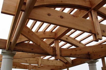 Traditional Pergola with a Cedar Barrel Vault - Silent Rivers Design ...