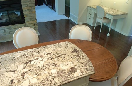 Granite countertops come is wide range of colors.