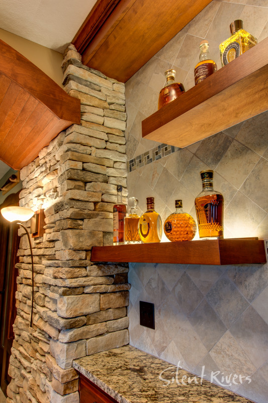 Wine Cellar and Home Theater in a Stunning Basement Remodel Silent