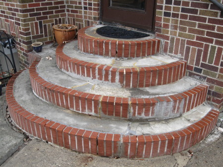 Brick stairs