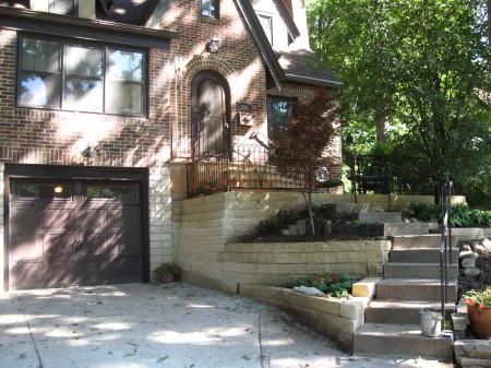 Limestone retaining walls