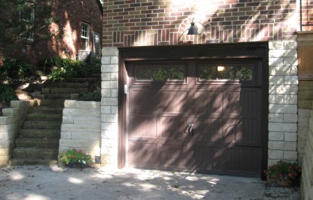 retaining wall and stairs