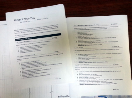 A project scope document describes the project in detail.