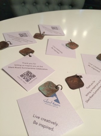 Detail of Silent Rivers' hand-made gift charms.
