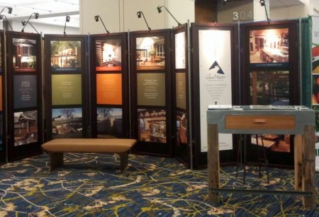 The Silent Rivers trade show booth highlights many of our most interesting projects