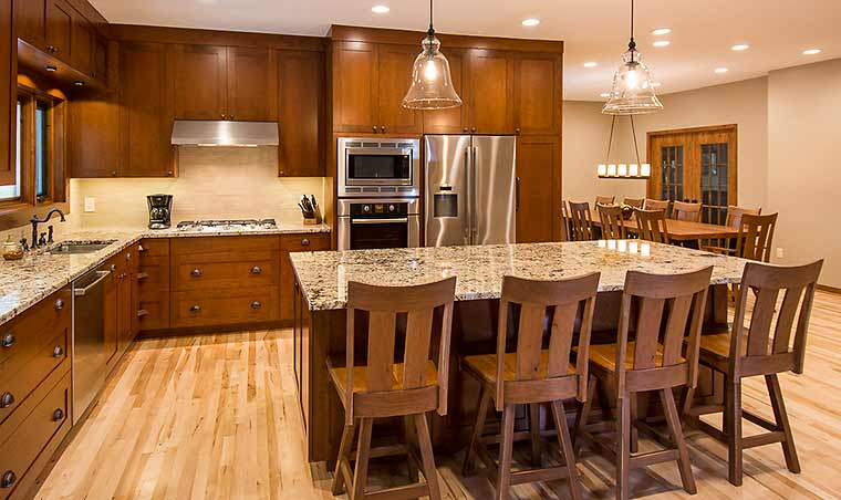 A design+build approach resulted in a kitchen remodel that offers family gathering space