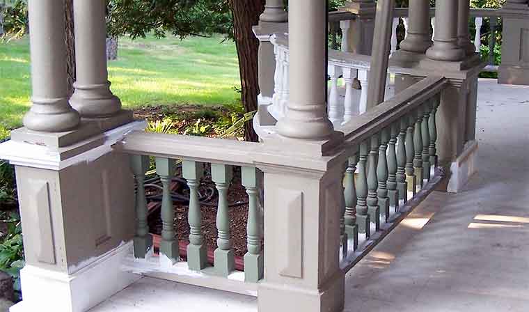 Historic preservation of a porch railing