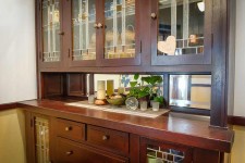 Built-in hutch in a Victorian home on a Silent Rivers historic preservation remodel
