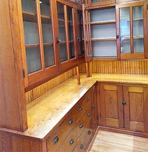 Restored butler's pantry in a Victorian Des Moines home