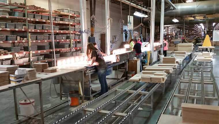 A glimpse at the manufacturing process of Wellborn Cabinets