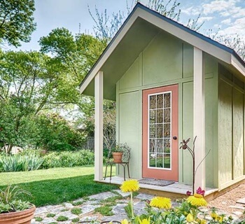A Custom Built Shed Adds Landscape Charm and Extra Storage