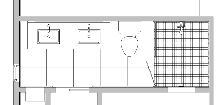 Layout for bathroom remodel by Silent Rivers