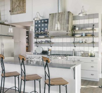 Farmhouse-Industrial Kitchen with a Butler’s Pantry