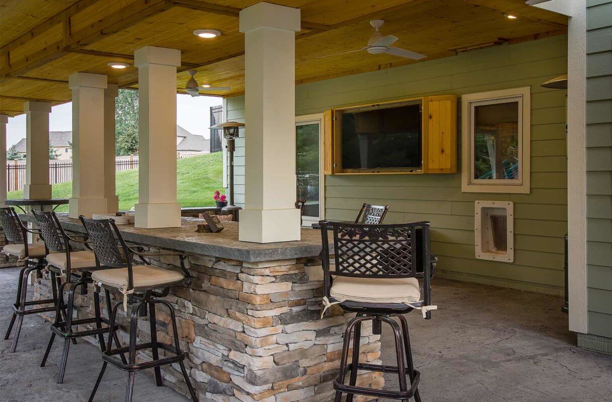 Backyard Makeover Creates Multiple Entertainment Areas