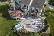 Backyard Makeover in Urbandale Creates Multiple Entertainment Areas