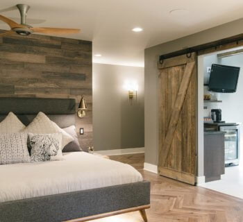 Contemporary Master Suite in Granger Delivers on Wish for Funky Style