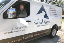 Senior lead artisan Craig Seagren in one of the Silent Rivers vans