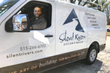 Senior lead artisan Craig Seagren in one of the Silent Rivers vans