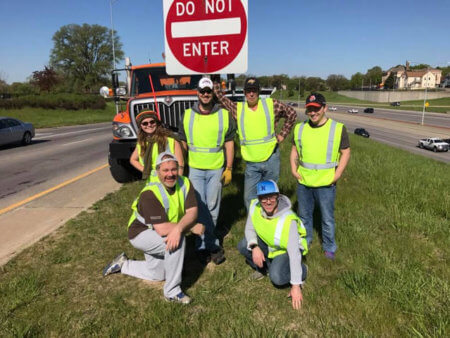 Silent Rivers highway cleanup crew