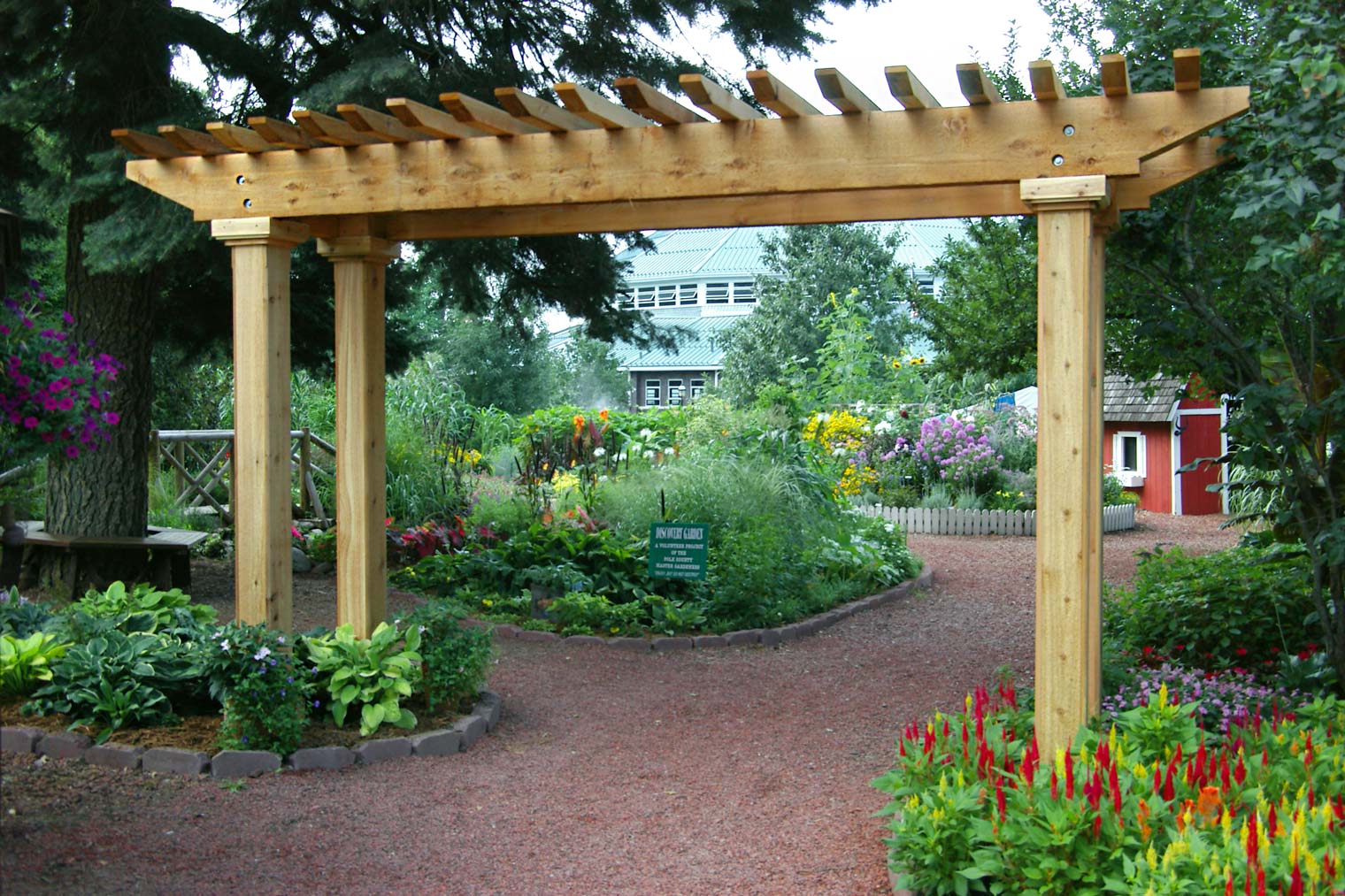 At the Iowa State Fair Discovery Garden, hundreds of thousands of people have walked under the arbor designed and built by Silent Rivers.