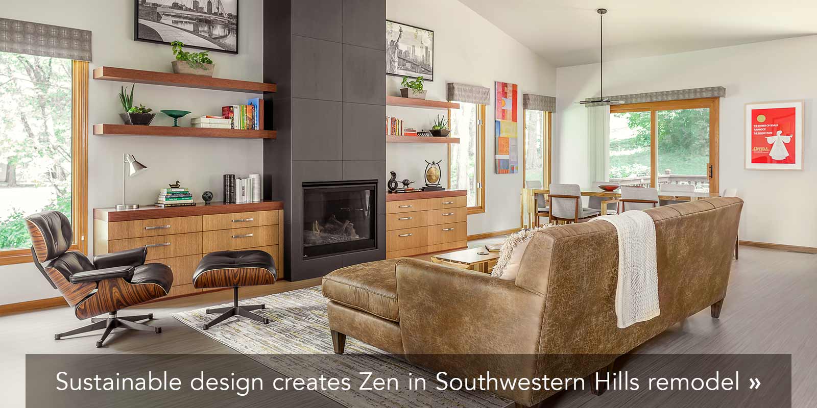 sustainable design by Silent Rivers creates Zen in Southwester Hills Des Moines home remodeling