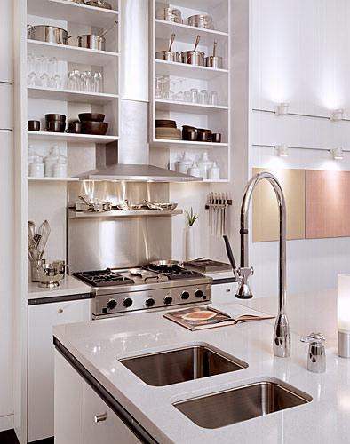 Brown Camp Lofts kitchen condo remodel in Des Moines by Silent Rivers