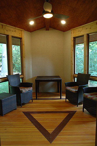 midcentury modern Frank Lloyd Wright style Usonian home remodel Silent Rivers Des Moines