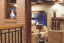 Great Room Addition Carefully Modernizes a Colonial Brick Home