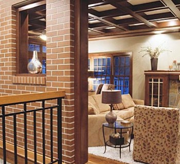 Great Room Addition Carefully Modernizes a Colonial Brick Home