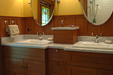 Hall Bathroom Remodel Inspired by Original Cast Iron Grate