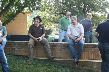 Camaraderie amongst the Silent Rivers team during a company gathering at a client's home