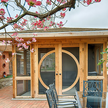 Des Moines, Iowa modern gazebo designed by Silent Rivers
