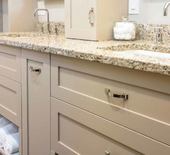 Two Modernized Bathrooms in a 1980s Des Moines Family Constructed Home