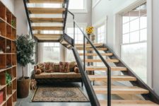 Floating Staircase Takes Advantage of Natural Light