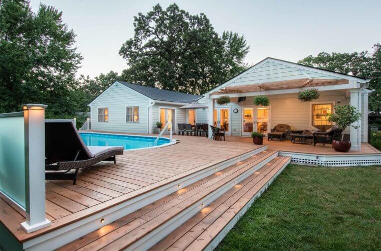 More Comfortable Space, More Privacy in this Midcentury Ranch Pool Remodel