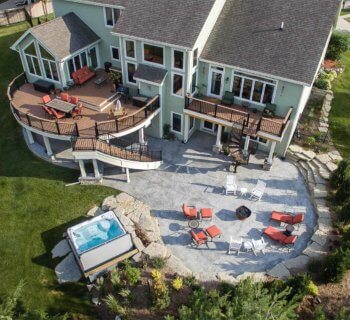 Backyard Makeover in Urbandale Creates Multiple Entertainment Areas