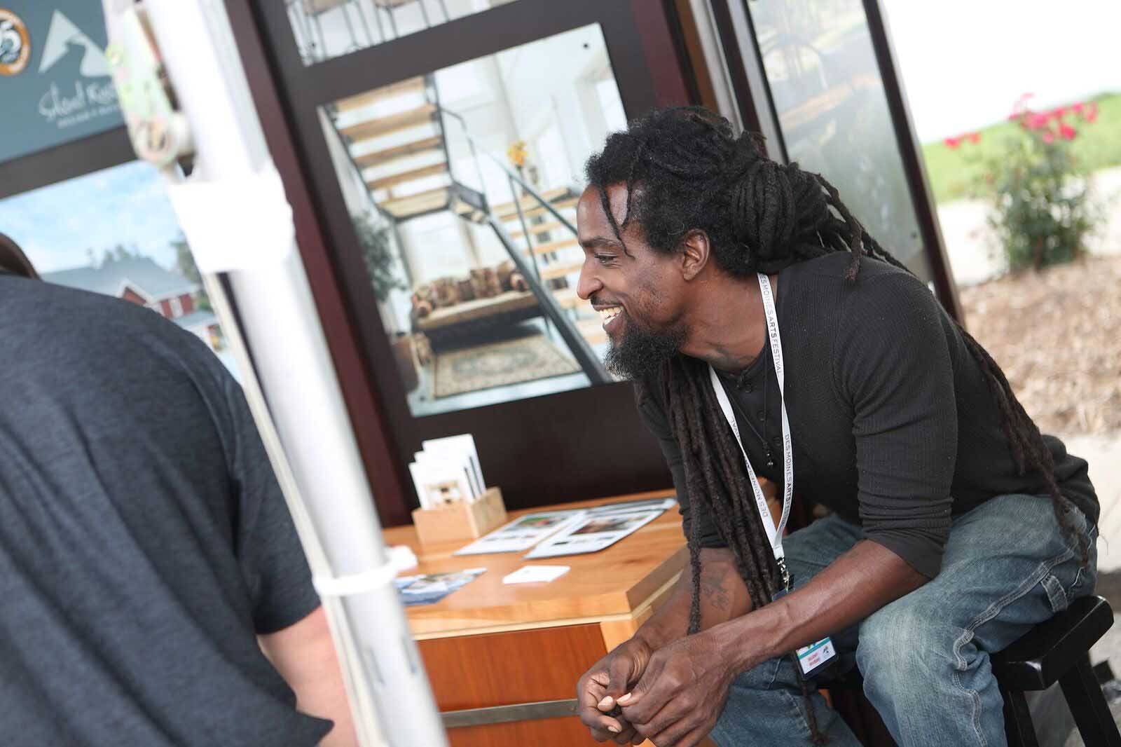 Silent Rivers VIP Club at 2018 Des Moines Arts Festival, David Houston architect