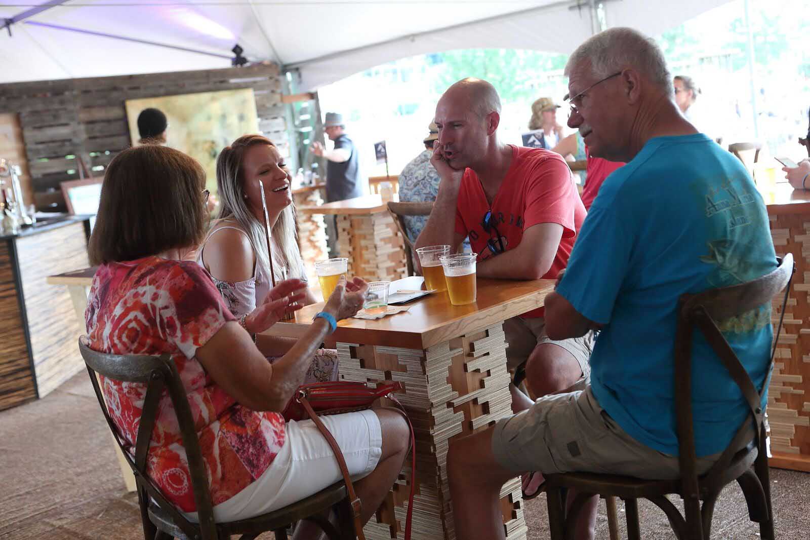 Silent Rivers VIP Club at 2018 Des Moines Arts Festival