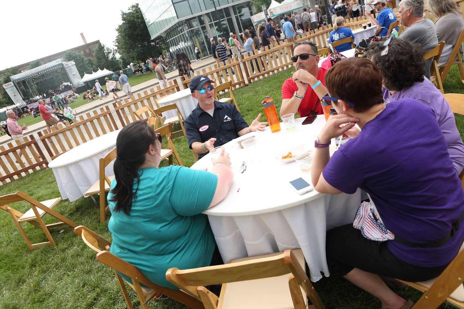 Silent Rivers VIP Club at 2018 Des Moines Arts Festival, James Bruton