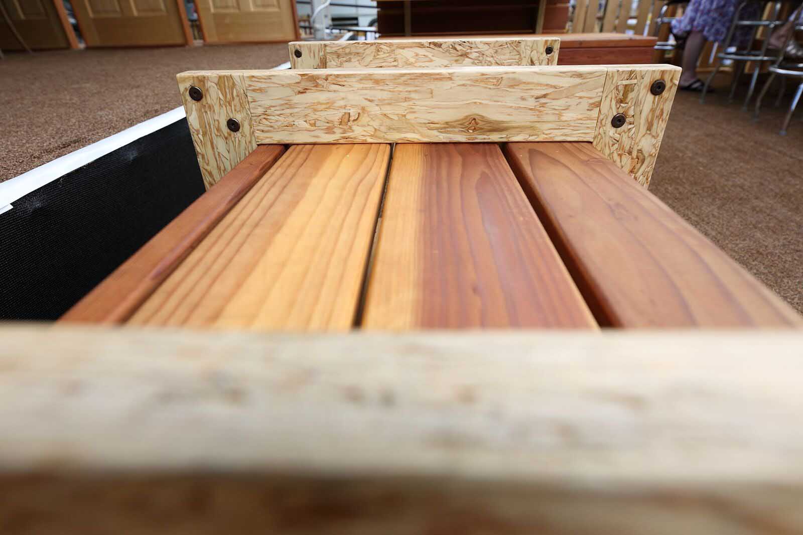 Silent Rivers VIP Club at 2018 Des Moines Arts Festival with sustainable materials and custom furniture