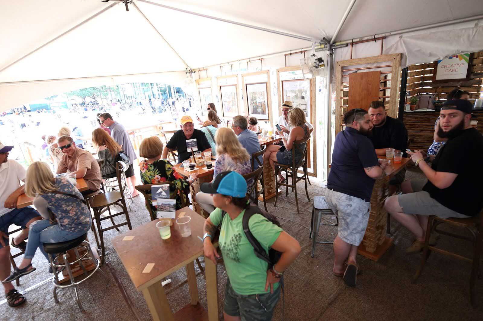 Silent Rivers VIP Club at 2018 Des Moines Arts Festival