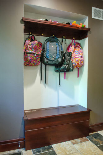 Des Moines historic home entry remodeled sustainability by Silent Rivers