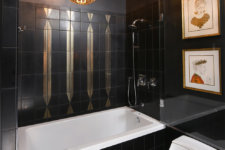 Glamorous Bathroom Graces a Downtown Des Moines Loft