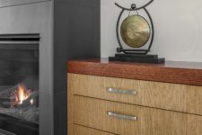 Warm contemporary style creates Zen in 1990s Southwestern Hills Des Moines home